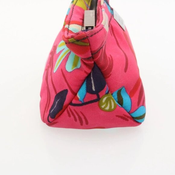 GUCCI Floral Pouch Nylon Pink Auth fm1065 - Picture 4 of 16